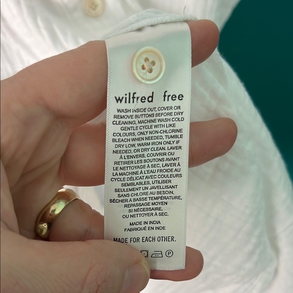 Wilfred Long Sleeve White Sail Dress - Picture 3 of 10